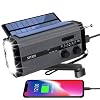 YIKANWEN Tragbare Solar Radio,AM/FM Kurbelradio mit Wiederaufladbare 5000mAh Batterie Powerbank, LED Taschenlampe…
