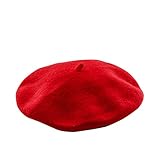 baskenmütze rot herren Plain Winter Beret / French Autumn lovely Beret