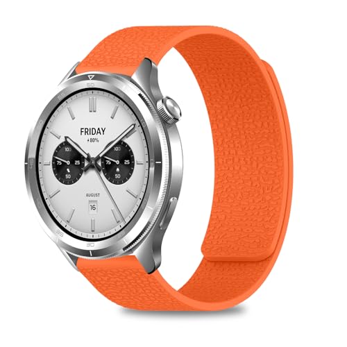 [CiimWaa] 22mm �V���R�� �o���h Xiaomi Watch S4/S4 Sport/Redmi Watch 5 Active/5 Lite �p ���͂Ȏ��C �X�}�[�g�E�H�b�` �x���g �j�����p �_�炩�� ���K�� �h�� �y�� �����x���g Xiao