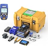 JILONG Fiber Fusion Splicer KL-360T Real Core Alignment Six Motors Splicing Machine 6S Splice; 16S Heat. Comes With KL-23F Precision Cleaver, Power Meter OPM-22V With VFL, LED Light