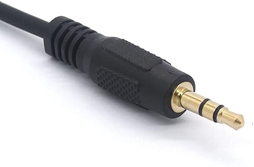 Miniatura 3 de Cable de audio de 0.138 in de 90 grados 3,5 macho a macho, adaptador de auriculares, conector auxiliar auxiliar estéreo para teléfonos inteligentes