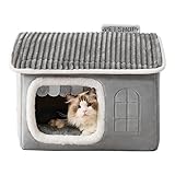 Sturdy Construction: Crafted from high quality materials, this cat house is built to withstand daily use while providing long-lasting comfort. Design sturdy ensures it can handle playful pets and regular lounging