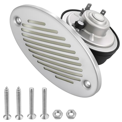 C CLINK 316 Stainless Steel 12V Hidden Flush Mount 5190512 Marine Boat Horn Two Hole Installation Spacing of 114.3 mm