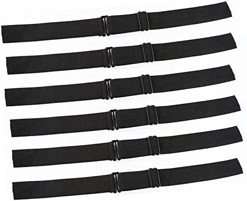 PIESOYRI 6PCS Adjustable Elastic Bands for Wigs, Adjustable Wig Straps for Making Wig Glueless, Adjustable Wig Bands for Keeping Wigs in Place (Size: 1 * 14inches)