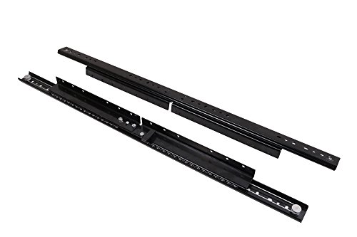 Eclv 33 1/2'' Table Leaf Sliding Brackets Dining Table Extender Brackets Coffee Table Slides,Computer Desk Extender,Black #TOP4