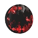 Reifen-Abdeckungs-Größe: Diese bedruckte Reifenabdeckung hat ein universelles Design, es gibt 4 Größen zur Auswahl, Sie können die richtige Größe nach Ihren Bedürfnissen wählen, wir empfehlen Ihnen, den Reifendurchmesser vor dem Kauf zu messen, damit die Reifenabdeckung besser auf den Reifen passt.
