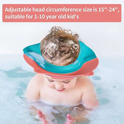 Lioong Adjustable Baby Shower Cap With Ear Protection Shower Shampoo Visor For Toddlers Girls Kids Washing Hair #TOP4