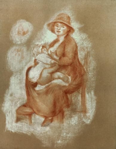 Tableaux peinture sur toile Renoir Maternité 60x90cm deco chambre