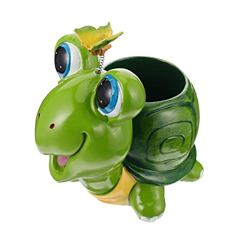 TOYANDONA Artesanías de Resina suculentas Home Decor decoração casa Decoraciones pequeñas bonsais decoración del hogar pequeño Hermosa Maceta contenedor de Plantas de Dibujos Animados Green