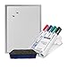 Produktbild Staedtler 351 B WP4 Board-Marker Lumocolor whiteboard marker, Staedtler Box mit 4 Farben inkl. blauem Löscher & Herlitz Whiteboard 40x60cm(Whiteboardmarker + blauem Löscher + Whiteboard)
