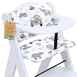 Housse chaise haute bebe 2 pièces   coussin assise pour bébé confortable pour Hauck et Stokke coussins et housses pour chaises enfant avec un revêtement certificat Oeko Tex Afrique