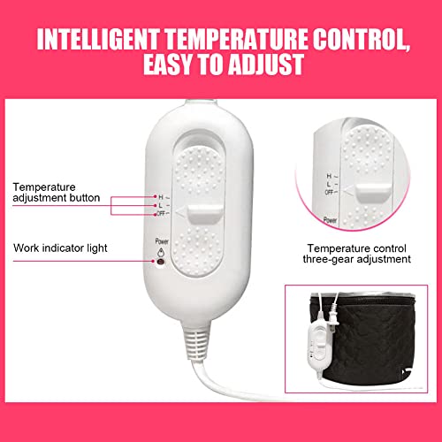 Longzhuo Hair Steamer for Deep Conditioning Hair Cap, Electric Thermal Steamer Cap with Temperature Control, for Hair Care, Electric Steam, Nourishing - Thumbnail 4