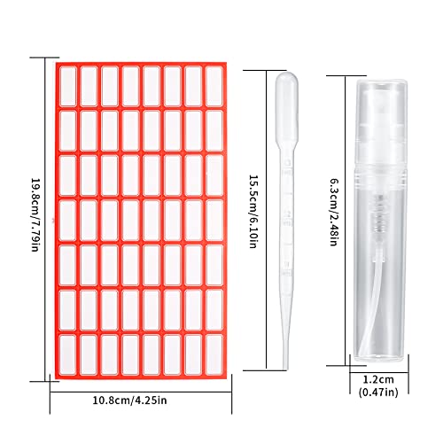35 Pcs 3Ml Mini Spray Bottles, Mini Clear Plastic Spray Bottle Empty, Travel Perfume Fine Mist Atomizer Spray Bottles Refillable, Small Empty Sample Containers For Travel, Perfume, Essential Oils #TOP1
