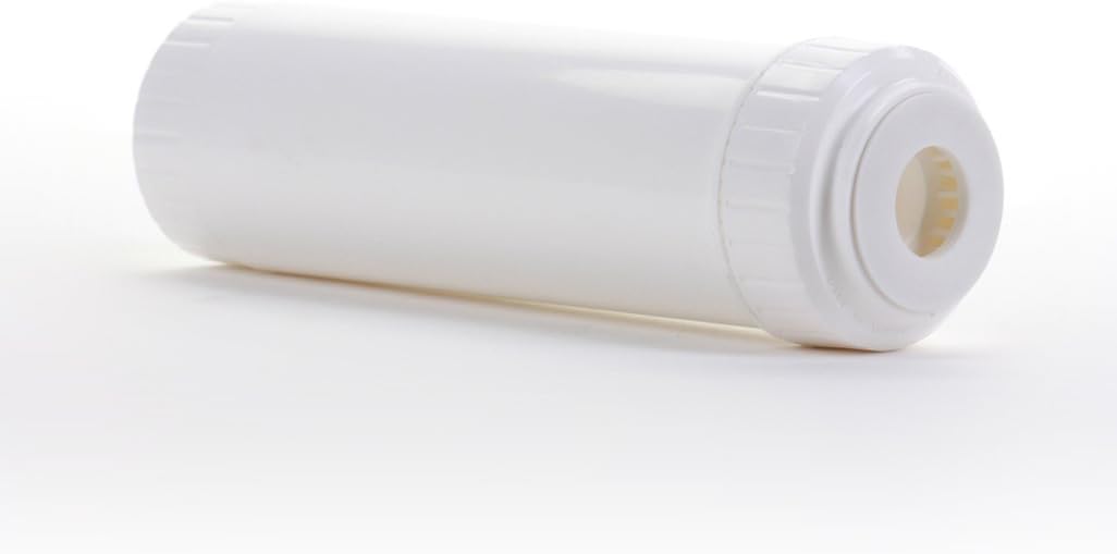 Hydronix EC-2510W White Empty Standard Size Water Filter Cartridge, Durable Construction Universal Pre/Post Use 2.5 x 10