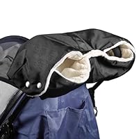 Kinderwagen Handwärmer, Handmuff Handschuhe für Kinderwagen, Wasserdicht Kinderwagenmuff, Universalgröße Handwärmer mit Fleece für Buggy, Winter Geschenk für Neue Eltern
