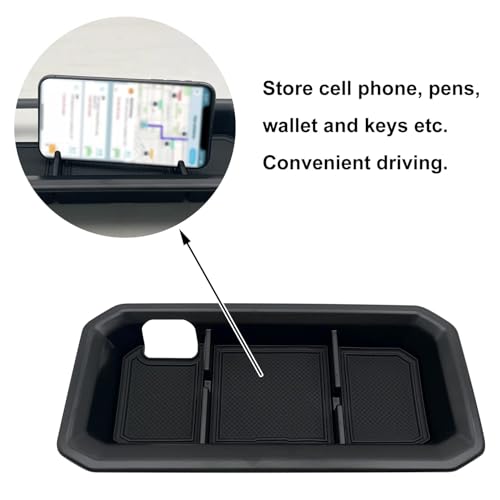 EVTIME Center Console Organizer Dashboard Organizer Compatible with 2022 2023 2024 2025 2026 Toyota Tundra, 2023 2024 2025 2026 sequoia Accessories by EVTIME - Image 2