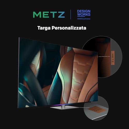 Metz MOD9500 Smart Tv 55 Oled Google Tv 4K 120Hz HDR10+ Dolby Vision Iq 6 Speakers 2.1 54W Dolby Atmos Base Girevole Voice Control DVB-T2-S2-C Hdmi Ci+ Nero - 12