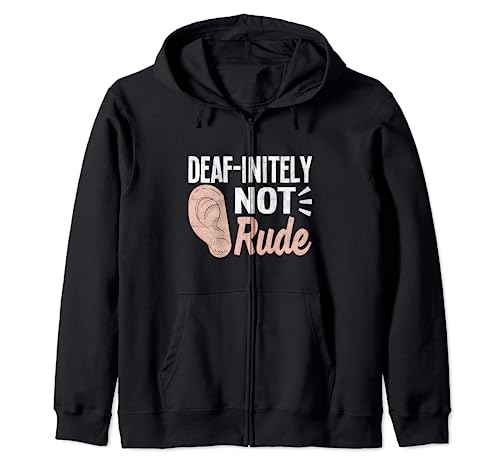 Deaf Pride ASL Sign Language I Used Audiing Aid For This ? Sweat à Capuche