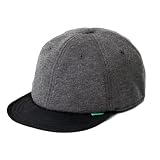 [ナコタ] BOLD ROUND CAP キャップ ベースボールキャップ 帽子 大きいサイズ ツバ短 無地 デニム シンプル カジュアル メンズ レディース 春 夏 秋 冬 XL(頭周り約58～62cm) チャコールブラック