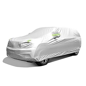 Car Cover Waterproof All Weather, GORDITA Full Exterior Covers with Mirror Pocket, Outdoor Car Cover UV Snow Rain Wind Dust All Weather Outdoor Protection Universal Fit SUV Length 189-204” inch