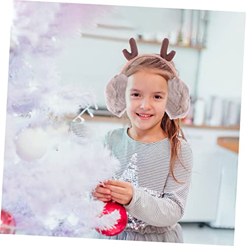 Orejeras infantiles de Navidad VALICLUD con cuernos de reno tres piezas para invierno 4