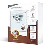 NextDayLabels Blue Security Paper – Multi-Purpose – UNAUTHORIZED COPY – Fraud Prevention – Laser & Inkjet Printer Compatible – 8.5' x 11“ – 24 lb – 500 Sheets