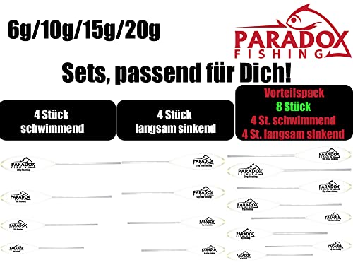 Paradox Fishing Sbirolino Sets I 6g-20g langsam sinkend / 6g-20g schwimmend I Set zum Forellenangeln I Forellenköder… – Bild 3