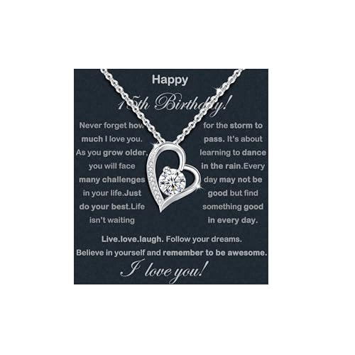 10 Birthday Gifts For Girls 925 Sterling Silver Necklace Gift Ideas 10th birthday decorations for girl Daughter Granddaughter Sister With Message Card &Gift Box