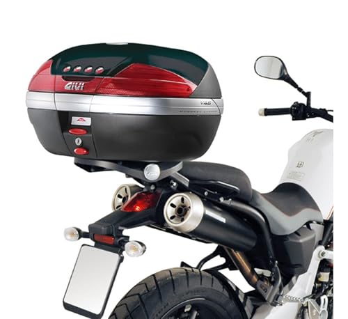 Baúl Givi C30NT Monolock negro tech de 30 litros con soporte para Yamaha MT-03 660 2