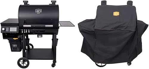Miniatura 8 de Oklahoma Joe's 22202150 Rider 1200 DLX - Ahumador de pellets para parrillabarbacoa, negro y kit de cubo de pellets 5159038W01, negro