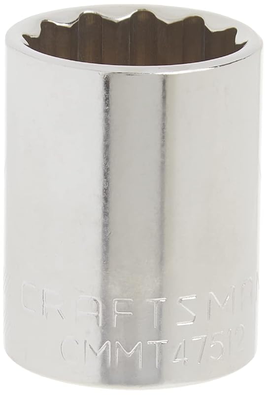 Soquete Sextavado Raso CRAFTSMAN SAE com Encaixe de 12,7 mm (1/2 pol.), 22,2 mm (7/8 pol.) e 12 Pontos CMMT47512
