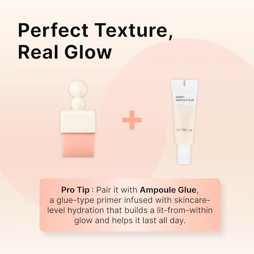 THE TOOL LAB Magnet Styler Radiant Dual Puff, Liquid Foundation Application with Silicone Spatula & Tapping Puff, Liquid Cream Makeup Blending Tool, Korean Makeup (1 Count) by THE TOOL LAB - Image 8