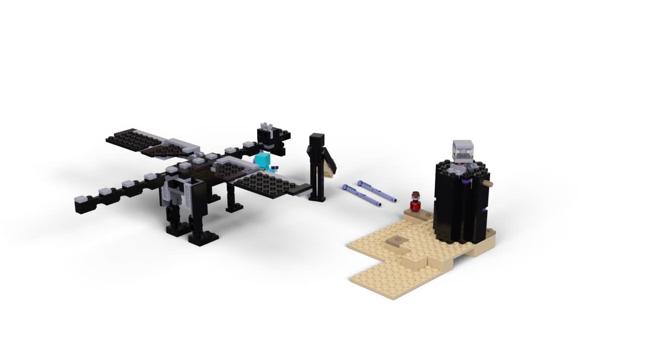 Lego Minecraft The End Battle Collectible Toy Lego Amazon Co Uk Toys Games