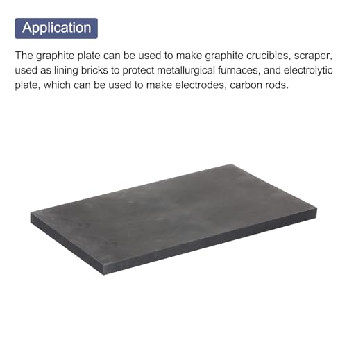 QUARKZMAN Graphitblock Barren Rechteck Graphitelektrodenplatte 300x150x10mm zum Schmelzen, Gießen, Elektrolyse, Galvanisieren
