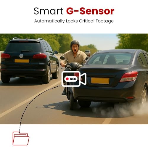 Image of PAPAGO N100 Car Dashcam Full HD 1080P | 130 Wide Angle | Compact Screenless Design | Dual Power (5V /12V) | Loop Recording | G-Sensor | Wi-Fi | 128GB Support | Silver