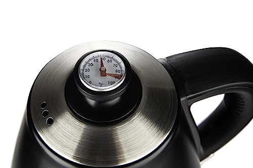 Chaleira Elétrica Pescoço de Ganso, Inox Preta, 110v, Hamilton Beach