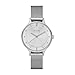 Skagen Women's Anita Quartz Stainless Steel Mesh Casual Watch, Color: Silver-Tone (Model: SKW2149)