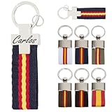 Llavero personalizado Bandera de España - Regalos originales personalizados Mujer, Hombre, Parejas, Novios, Papa, Dia de Padre - Grabado con Nombre, Mensaje, Llaveros originales (Cruz azul)