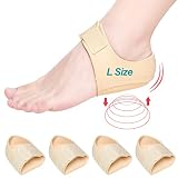 Heel Protectors(4 PCS), Heel Cups for Heel Pain, Plantar Fasciitis Heel Cups, Heel Cushion Support f