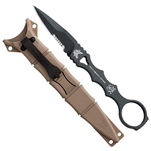Benchmade - SOCP Spear-Point 178 with Sand Sheath, Serrated Blade, Made in the USA