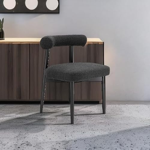 Tov Furniture Spara Black Performance Boucle Side Chair