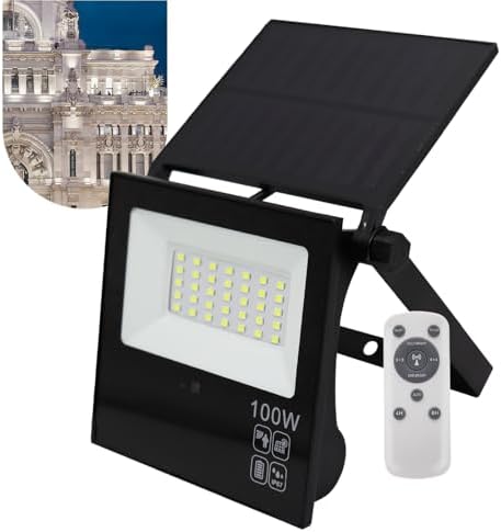 Refletor Solar Led 100w Placa Prova Dágua Dobrável Ajustável