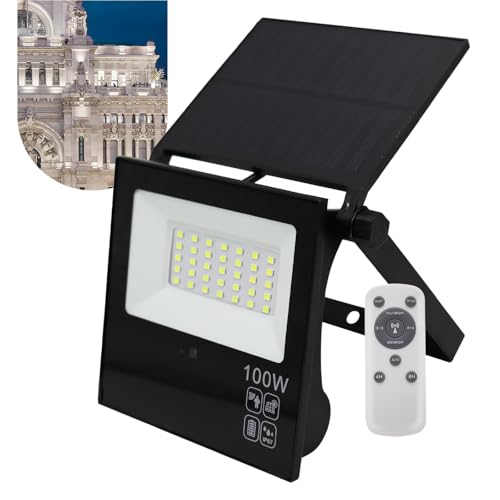 Refletor Solar Led 100w Placa Prova Dágua Dobrável Ajustável