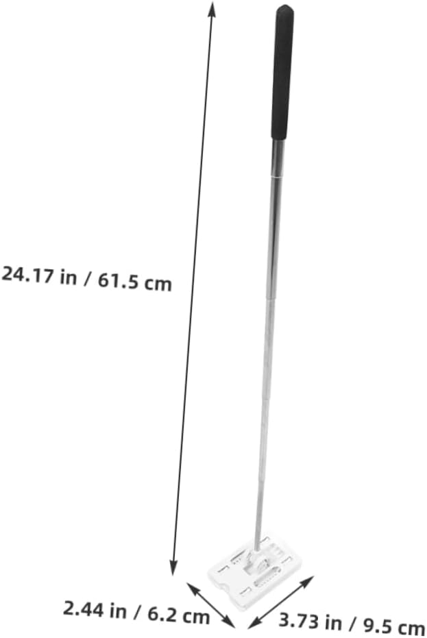 BESTOYARD 2pcs Telescoping Parking Card Rod Stainless Steel for Drivers