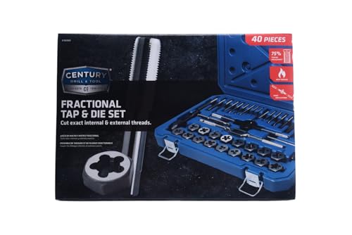 Image of Century Drill & Tool 98900 Fractional Tap & Die Set, 40 Piece