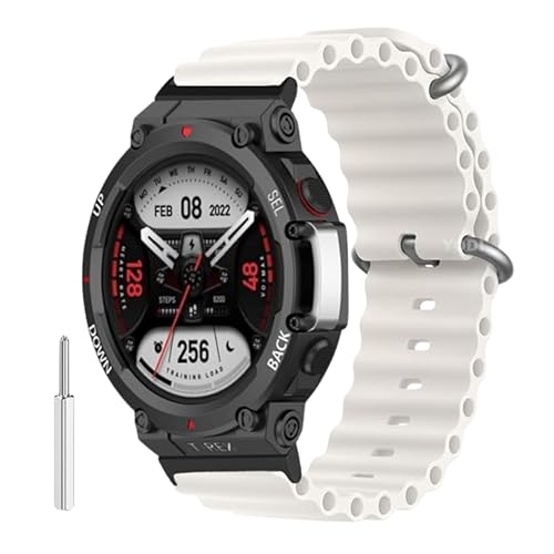 Image of YODI Strap Band Compatible with Amazfit T-Rex 2 Smartwatch Only Soft Silicone | Nylon | Chain | Leather Watch Straps with Installation Adjuster Tool For Amazfit TRex 2