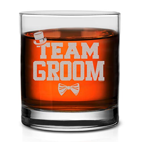 Veracco Team Groom Whiskey Glass Funnygift For Someone Who Loves Drinking Bachelor Party Favors (Clear, Glass) #TOP10