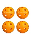 Warping Point Indoor Pickleball Balls, 4 Pack 26 Holes...