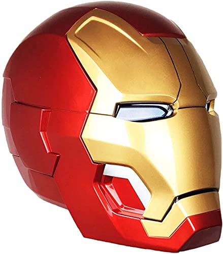 Iron Man Electrónico Casco Máscara, Marvel Avengers Superhéroe ABS Máscaras Luminosos Cascos de...