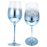 FIXOSHEE 2 piezas Copas de Vino Decorativas de Cristal Estrella Vasos de Vidrio Reutilizables para Cócteles y Celebraciones Diseño Creativo y Elegante